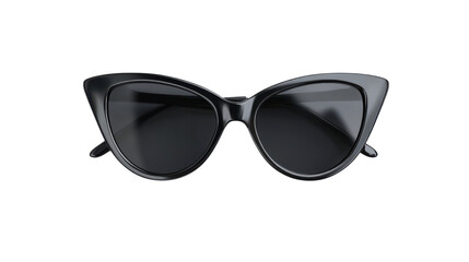 A single black sunglasses isolated on white background
