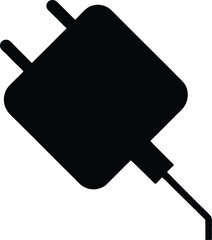 Travel adapter silhouette vector art illustration