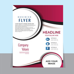 Fototapeta premium modern flyer design in template