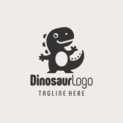 Modern Black White Dinosaur Branding