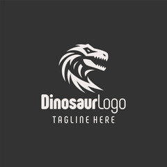 Stylish Dinosaur Logo Vector Design