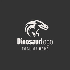 Modernist Dinosaur Logo Vector Design