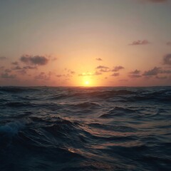 Obraz premium sunset in the sea