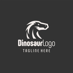 Stylish Black White Dinosaur Concept