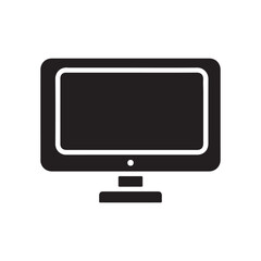 Minimalist Flat Screen Monitor Icon