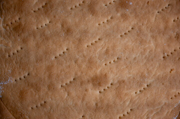 Baked Honey Cake Layers Close-Up