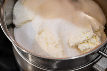 Cottage Cheese with Sugar Mixture for Medovik Cream