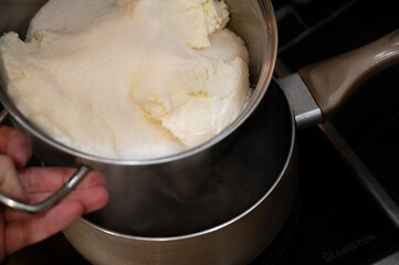 Cottage Cheese with Sugar Mixture for Medovik Cream