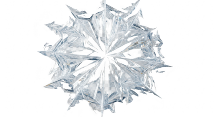 Abstract starburst splash of clear liquid against a black background