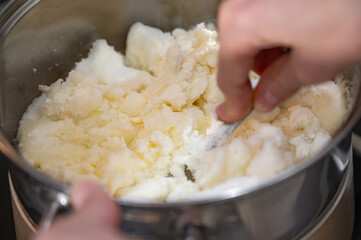Cottage Cheese with Sugar Mixture for Medovik Cream