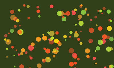 Abstract geometric background with circles on a dark olive backdrop