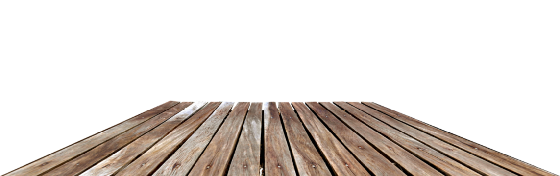 Wooden Floor with Perspective: An elegant arrangement of wooden planks converging towards the horizon, inviting viewers to envision the potential of space and design.