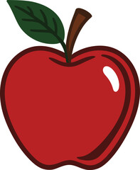 Apple Vector EPS File | High Quality Editable Design, Digital Clipart, Scalable Graphic Illustration, Print Ready Artwork, Creative Template Download