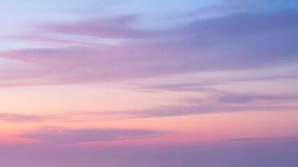 Serene Pastel Sky at Dusk A Dreamy Gradient of Purples Pinks and Blues Hints of Stars or Light Dust