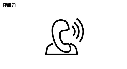 Need to reach someone urgently? A bold call icon symbolizes communication, connecting, and staying in touch, perfect for website, app, or print designs