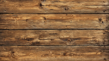 Naklejka premium Rustic weathered brown wooden planks background texture