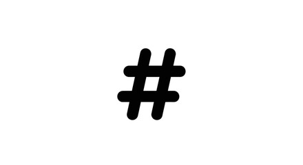 Use this trendy hashtag symbol for social media marketing campaigns and enhance your online presence with this popular icon, perfect for digital content