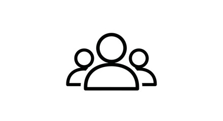 Teamwork makes the dream work with this simple, elegant group icon for websites, apps, and presentations needing a community feel