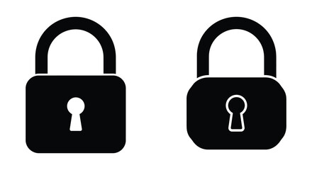 Two black padlocks displayed side by side representing security and protection