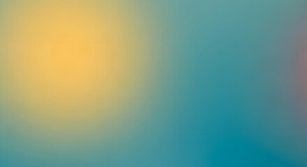 Captivating abstract gradient blend of warm yellow and cool teal hues creates a serene and modern backdrop perfect for design projects.