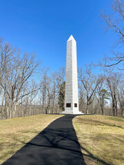 Obraz premium US Monument in Kings Mountain National Military Park