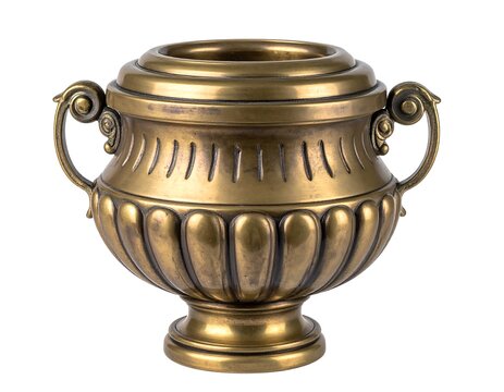 Ornate brass urn