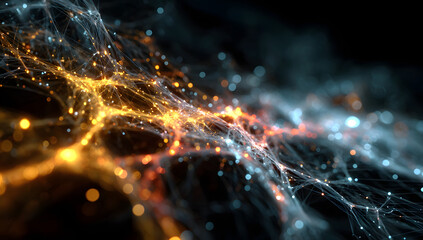 AI Connection Hub: Abstract Neural Network Data Flow