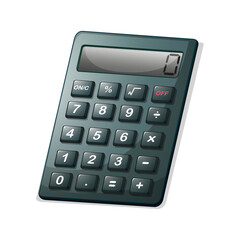 Isolated digital electronic calculator for accounting and business finance