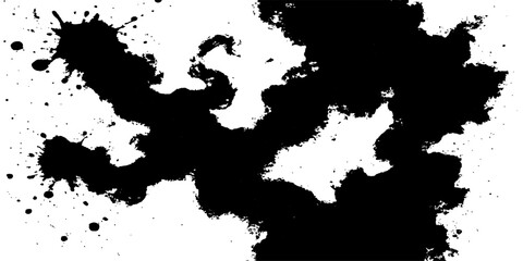 Abstract map of Europe with ink splats and detailed country borders