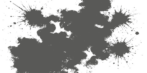 Abstract grunge texture with black ink splat pattern of a world map © PAGLAA