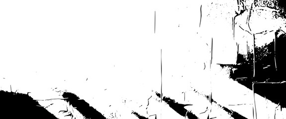  Vector grunge texture ink print  with a black background..