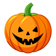 halloween pumpkin isolated on white