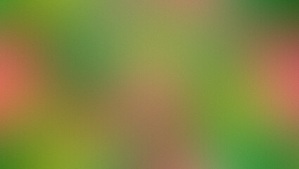 A grainy texture effect with a vibrant and blurred background featuring a blend of green, red, and yellow hues, creating a soft and dreamy effect isolated on white background