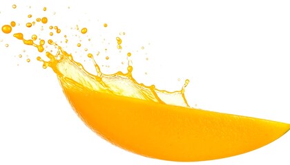 Mango juice splash