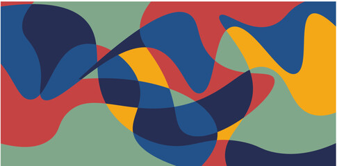 Abstract colorful liquid psychedelic background. Vector illustration. Wavy pattern. Liquid texture for cover design