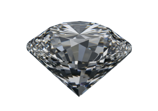 A single, transparent, impeccably cut faceted diamond, brilliant light refractions, sharp focus, against a velvety dark background with bokeh, Concept of sophisticated luxury