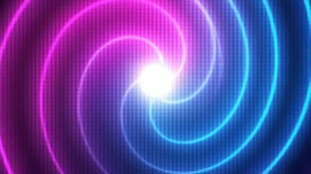Pink and Cyan Neon Spiral Ventilation Background VJ Loop in 4K