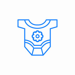 baby bodysuit icon sign vector
