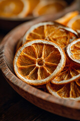 dried oranges in bowl 