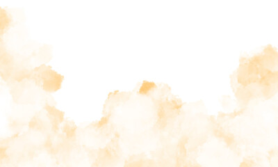 Soft, organic watercolor splashes in warm, gentle peach tones create an artistic, abstract background.