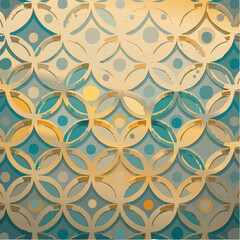 rain-splatter circle mosaic with soft blur and charcoal leads