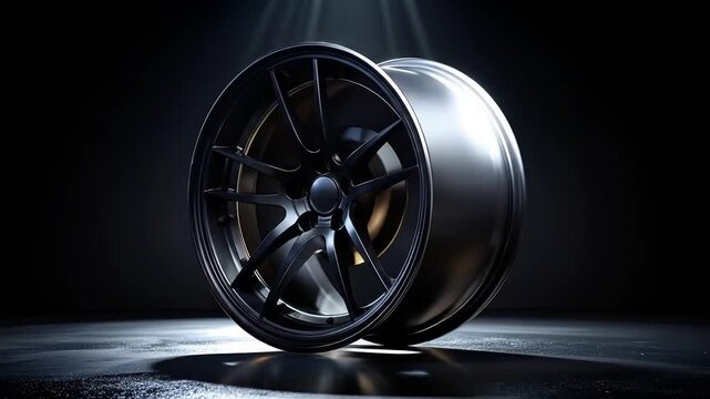 Black Alloy Wheels - High-Performance Design.