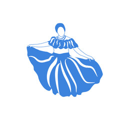 Illustration of a coreira tambor de crioula