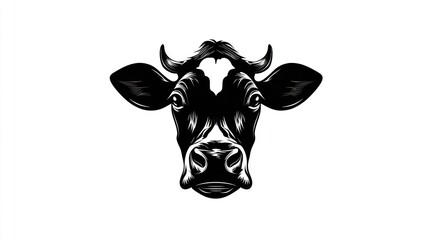 Cow head illustration