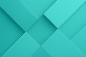 Abstract geometric 3D background in turquoise