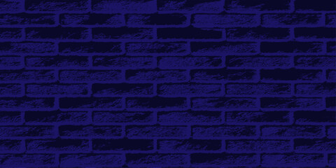 Vintage urban brickwork texture featuring a solid blue stone wall pattern