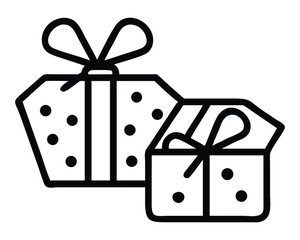 A vector illustration of a set of colorful gift boxes with bows and ribbons for any celebration