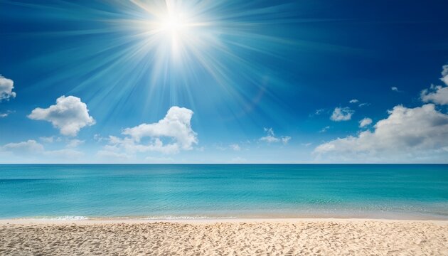 Sommer Sonne Strand Und Meer Im Urlaub