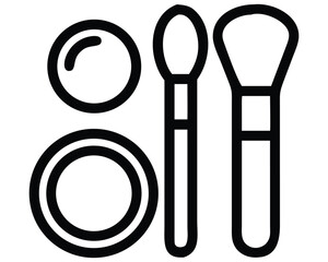 Set of kitchen utensils and cutlery vector illustration