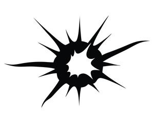 Broken glass ball vector illustration design